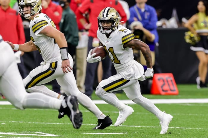 New Orleans Saints wide receiver Deonte Harris (11) against Tampa Bay Buccaneers. Mandatory Credit: Stephen Lew-USA TODAY Sports